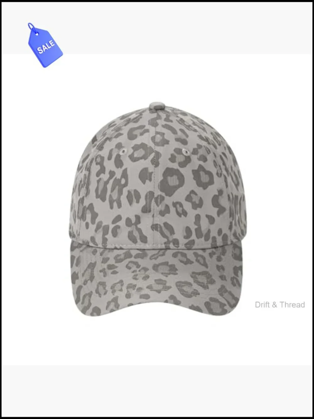 Leopard Print Baseball Cap - Adjustable Stretch Fit for Women